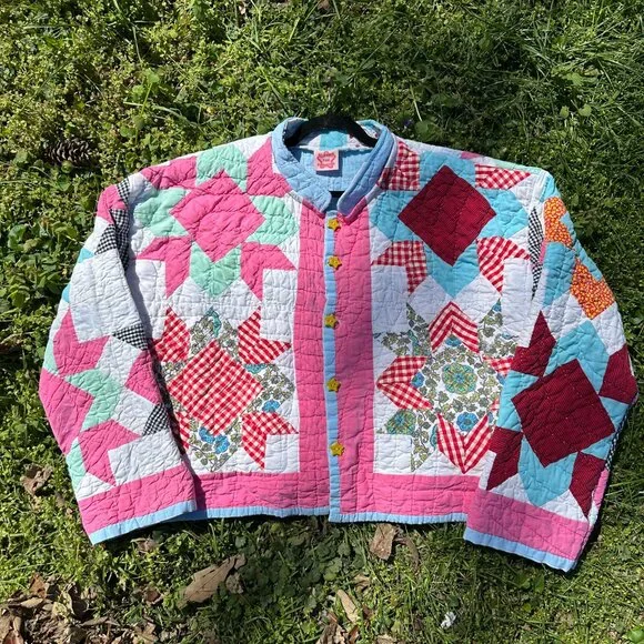 handmade, upcycled quilt + blanket coats - Picture 12 of 13